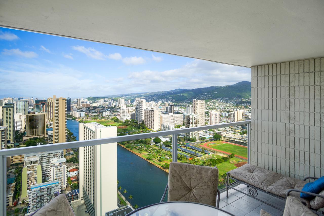 Stunning 1Br W/ Ocean,City,Mountain Views On Penthouse 44Th Floor Hotel Honolulu Exterior photo